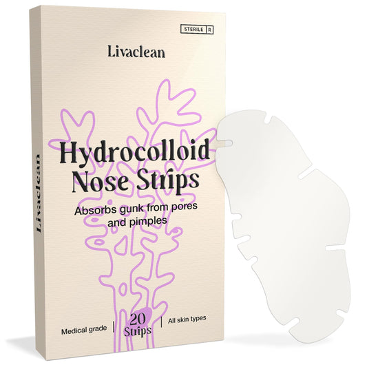 LivaClean nose pore strips apply smoothly for deep cleansing and oil removal.