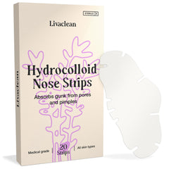 LivaClean nose pore strips apply smoothly for deep cleansing and oil removal.