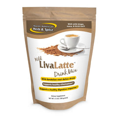 LivaLatte hero shot with bottle and packaging