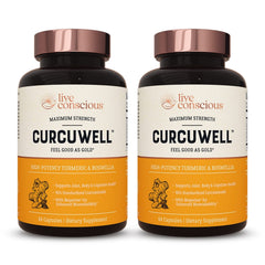 Live Conscious CurcuWell 2-pack bottle