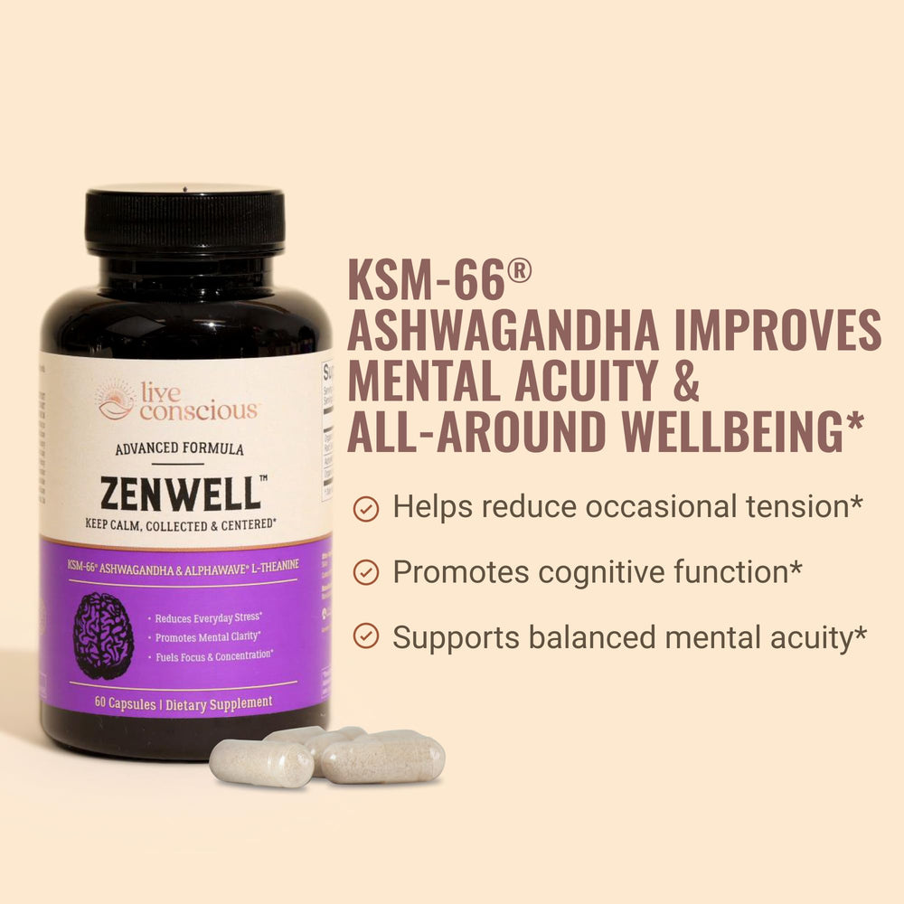 KSM-66 Ashwagandha capsules close-up