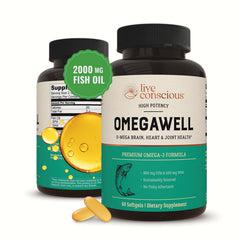 OmegaWell Omega-3 Fish Oil 2000mg softgel bottle