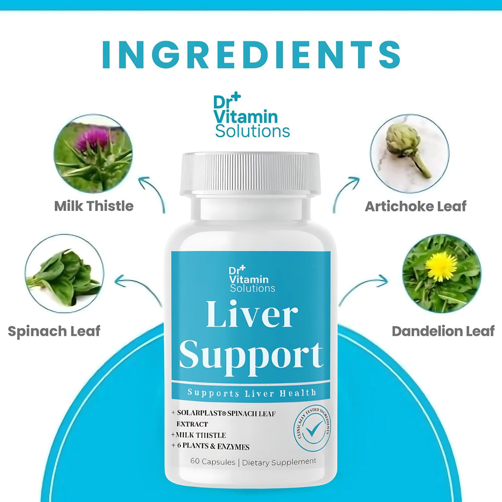Close-up of liver detox product label