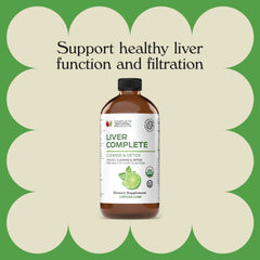 Liver detox liquid being poured into a glass