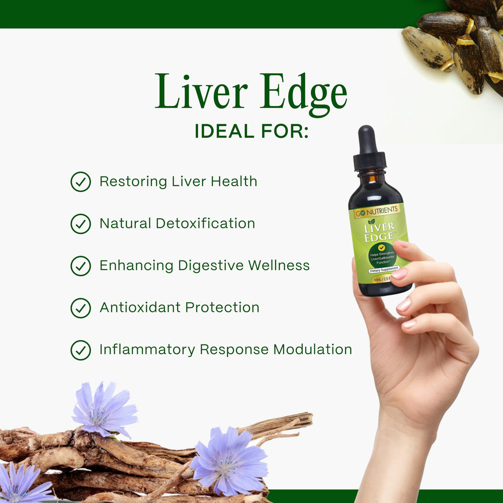 Illustration of liver detox and liver health benefits