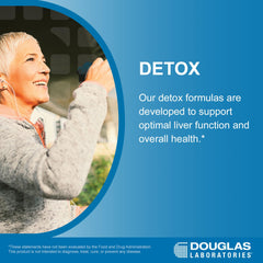 Graphic showing liver support and detox benefits