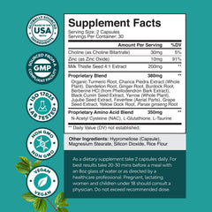 NAC Liver Support bottle and label close-up
