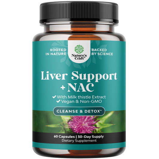 NAC Liver Support bottle front view with 60 capsules