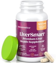 LiverSmart bottle and packaging on a white background