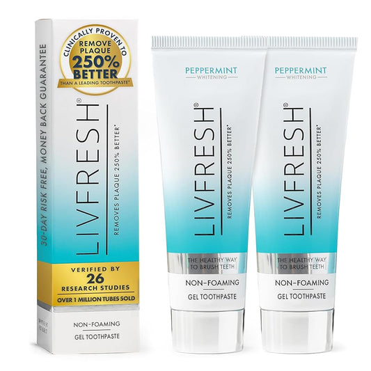 LIVFRESH Toothpaste Gel 2-pack packaging