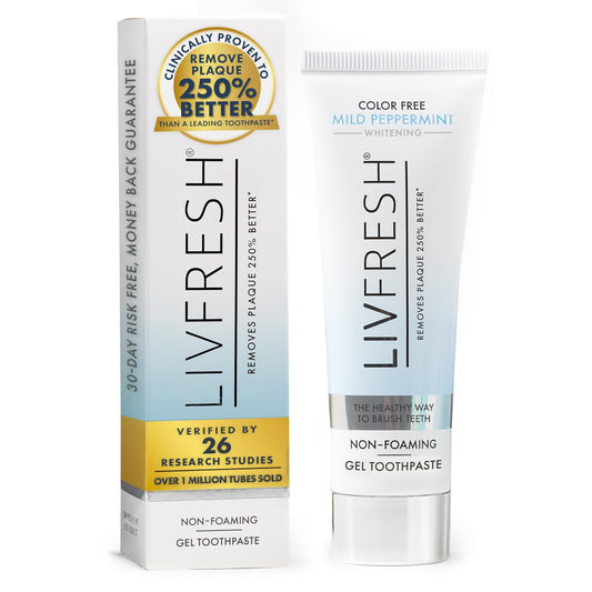 LIVFRESH Toothpaste Gel bottle front view