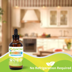 Ingredient panel of LiviaOne Daily Liquid Probiotics