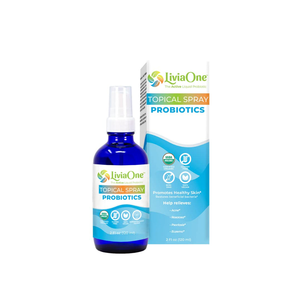 LiviaOne Topical Probiotics Spray bottle front view