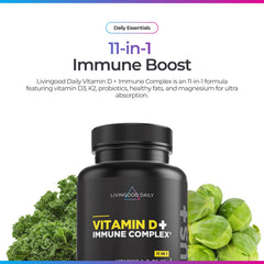 Livingood Daily immune support capsules ready for daily use.