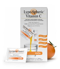 LivOn Lypo-Spheric Vitamin C packaging ready for daily use.