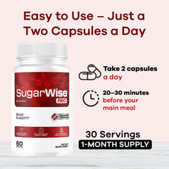 Livorka SugarWise Pro capsules in glass closeup emphasizes premium formula
