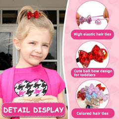 LIYAZHIL yellow marble ball charms help quick, easy ponytails
