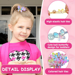 LIYAZHIL yellow ball charm hair tie for cheerful accents.