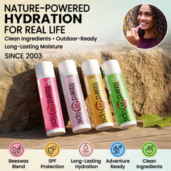 Lizard Lips USA-made label emphasizes cruelty-free production and clean ingredients.