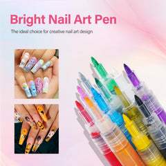 LKE nail art pens store horizontally to keep tips fresh.