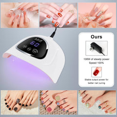 LKE UV Nail Lamp ideal for home use and DIY nail art.