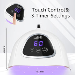 LKE UV Nail Lamp sensing function detects hands for seamless operation.