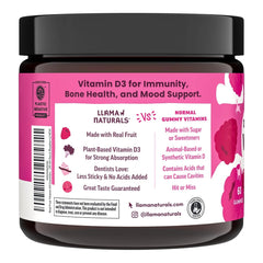 Gummies for kids and adults with raspberry flavor