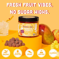 Dentist friendly kids probiotic gummies concept