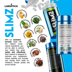 Product packaging and wellness lifestyle setup for SLIMZ