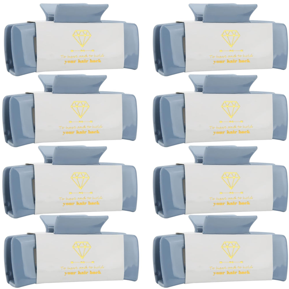 Loanzeg bridesmaid hair claw square clip 4.1 inch full set shows secure hold for all hair types