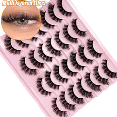 Loladook 3D faux mink lashes add subtle volume without stiffness.