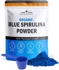 Lone Star Botanicals blue spirulina powder jar