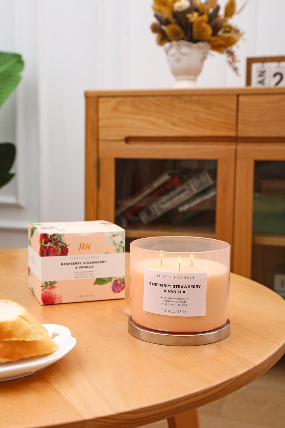 80-hour burn time indicator for the candle