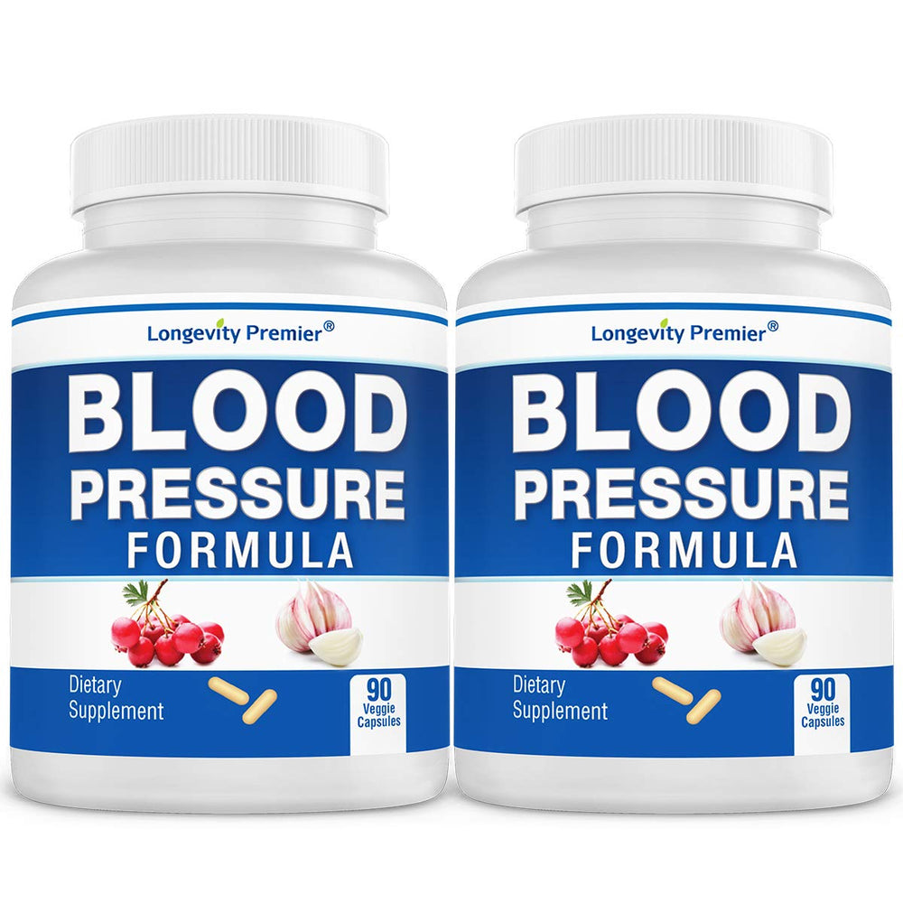 Longevity Blood Pressure Formula 2-Bottle Value Pack front label