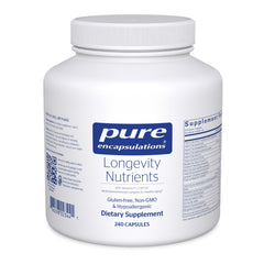 Pure Encapsulations Longevity Nutrients bottle with label