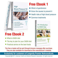 Longevity Premier wellness e-book and 2-week log card