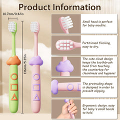 Durable tufted bristles designed to remove plaque gently