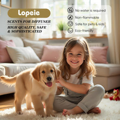 Lopeie diffuser oil bottle with cap in a clean setting