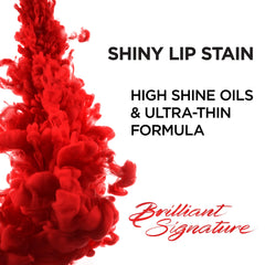 L’Oréal Paris Brilliant Signature lip stain in pink for vibrant, flattering color.