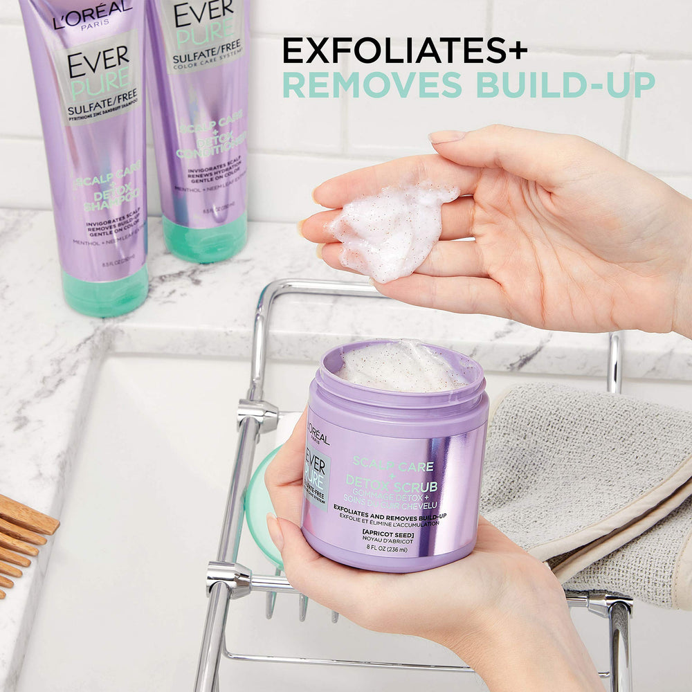 L'Oreal Paris EverPure close-up showing fresh aromatic fragrance bloom