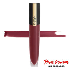 L’Oréal Paris Rouge Signature Matte Lip Stain shows precise lip lines and weightless feel