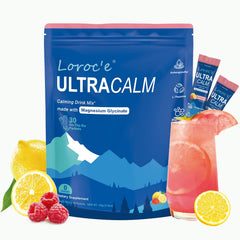 Loroc'e UltraCalm Raspberry Lemonade sachet close-up