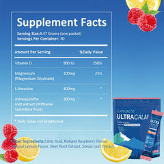 UltraCalm on-the-go sachet packaging