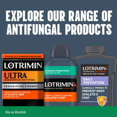 Lotrimin AF promotes quick drying to reduce moisture