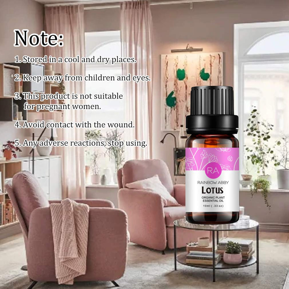 Close-up of pure Lotus Essential Oil