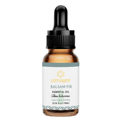 Close-up of amber glass bottle of balsam fir essential oil by LotusJoy