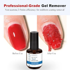 LOUINSTIC precision nail file included for smooth topcoat prep before removal.