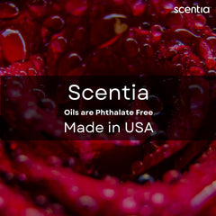 USA-made, phthalate-free fragrance oil label on bottle