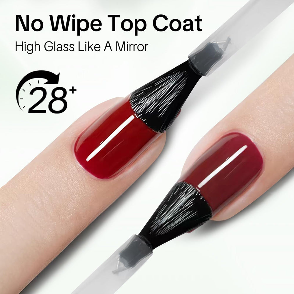 Love Easy Top Coat UV-LED lamp usage demonstrates curing for hard, lasting gloss.