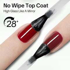 Love Easy Top Coat UV-LED lamp usage demonstrates curing for hard, lasting gloss.